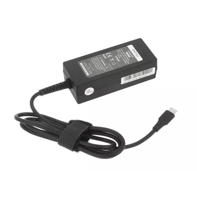 45W USB-C PD nešiojamojo kompiuterio įkroviklis, 5V-9V-12V-15V/3A, 20V/2.25A