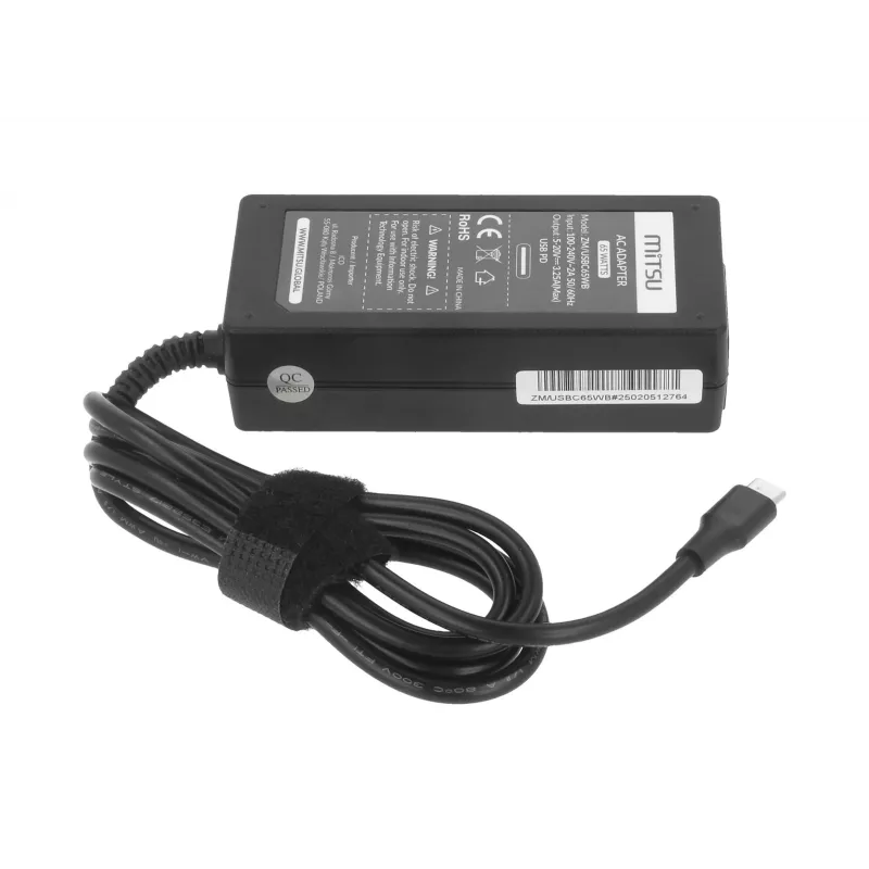 Nešiojamojo kompiuterio maitinimo blokas 65W USB-C PD
