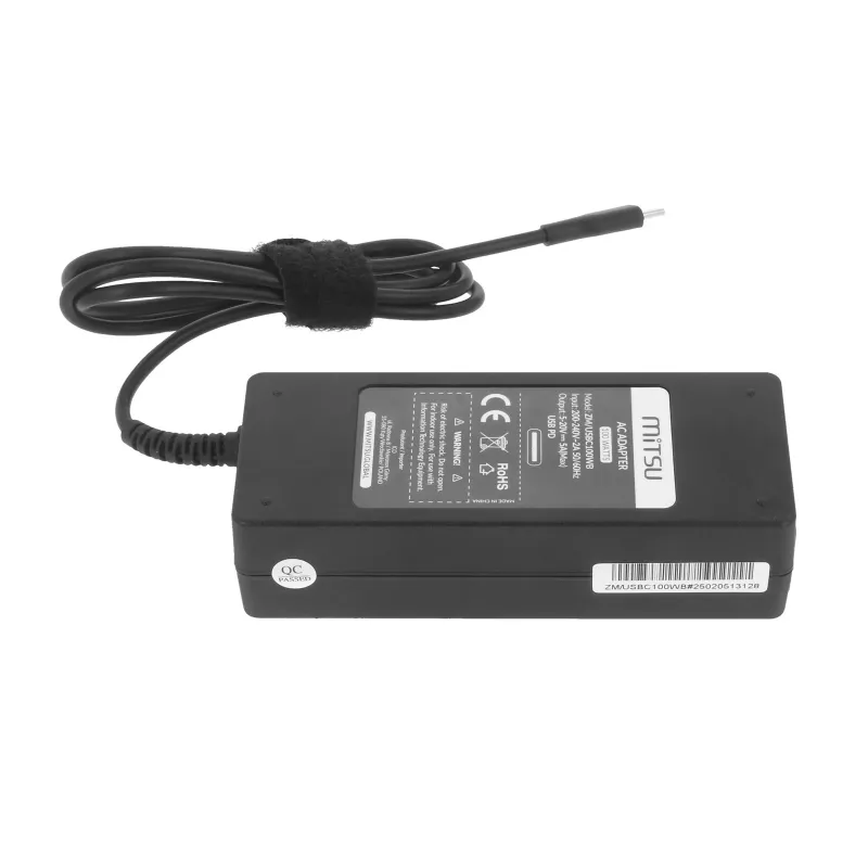Nešiojamojo kompiuterio maitinimo adapteris 100W USB-C PD 5V-9V-12V-15V/3A, 20V/5A MITSU
