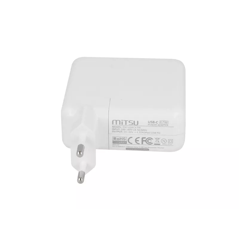 Įkroviklis nešiojamam kompiuteriui 67W USB-C 5V-9V-12V-15V/3A, 20V/3.35A PD
