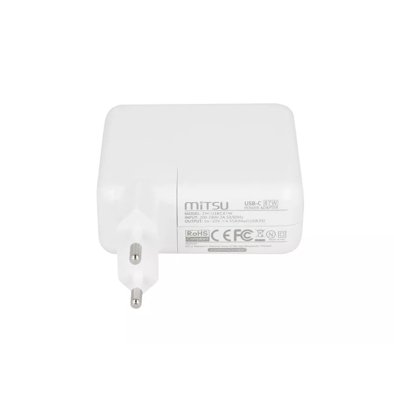 Nešiojamojo kompiuterio maitinimo adapteris 87W USB-C PD MITSU