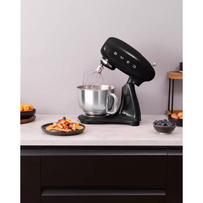 Smeg virtuvinis kombainas SMF05BLEU, 4,8 l, 1000 W, juodas