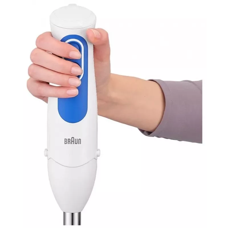 Braun MQ 3005 panardomasis blenderis, 700 W, 2 greičiai, balta/mėlyna