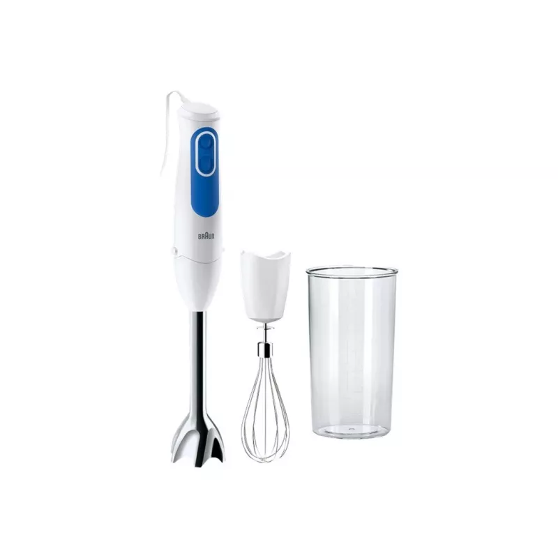Braun MQ 3005 panardomasis blenderis, 700 W, 2 greičiai, balta/mėlyna