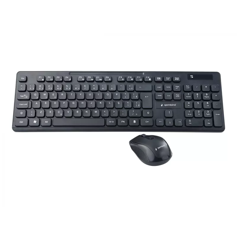 Gembird KBS-WCH-03 belaidžio klaviatūros ir pelės rinkinys, juodas