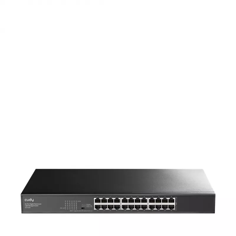 Cudy GS1024E tinklo jungiklis valdomas Gigabit Ethernet (10/100/1000) juodas
