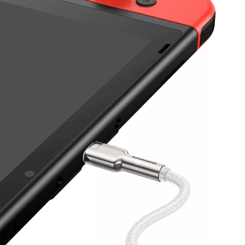 Laidas USB-C į USB-C Baseus Cafule, 100W, 2m (baltas)