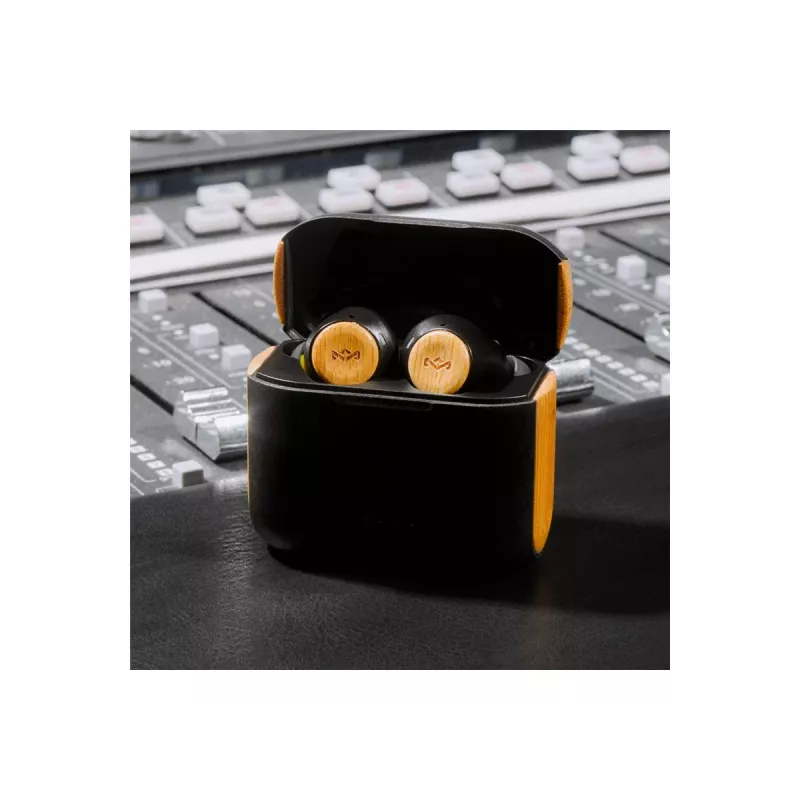 Marley Rebel True Earbuds su įmontuotu mikrofonu, į ausį, belaidžiai, Signature Black