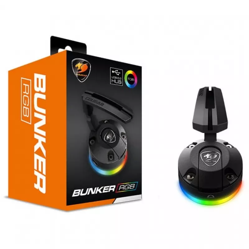 Cougar Bunker RGB pelės laido organizatorius (juodas)