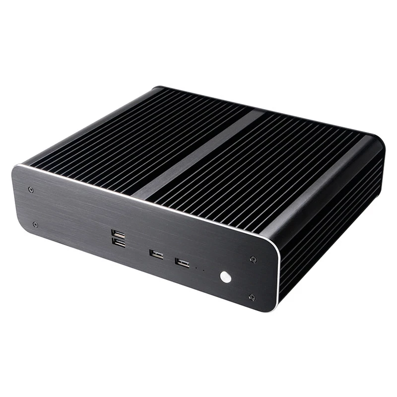 Akasa Euler TX Plus Intel LGA1700 aliumininis beventilis plonas mini-ITX korpusas