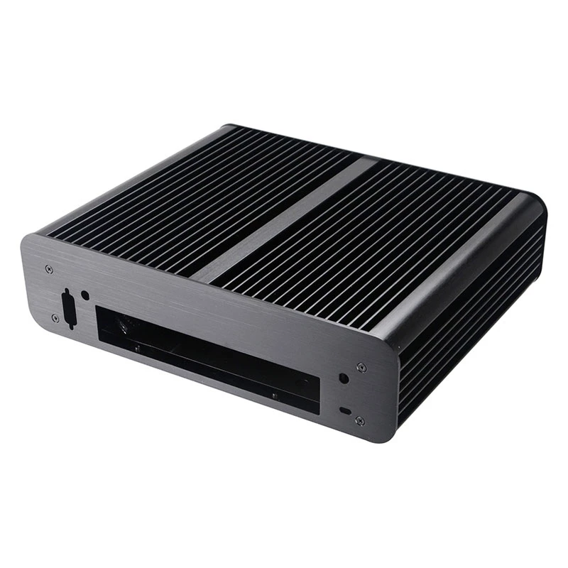 Akasa Euler TX Plus Intel LGA1700 aliumininis beventilis plonas mini-ITX korpusas