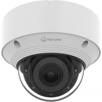 Hanwha Wisenet tinklinis kupolinis fotoaparatas 5 MP, 2592x1944, H.265, 3.2-10 mm, AI, IR, IK10, IP66
