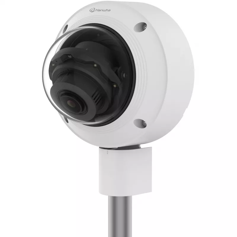 Hanwha Wisenet tinklinis kupolinis fotoaparatas 5 MP, 2592x1944, H.265, 3.2-10 mm, AI, IR, IK10, IP66