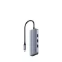 Cudy UH606 sąsajų šakotuvas USB 3.2 Gen 1 (3.1 Gen 1) Type-C 5000 Mbit/s Pilka, Sidabrinė