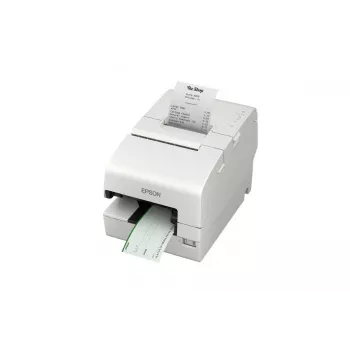 Epson TM-H6000VI daugiafunkcis spausdintuvas, baltas, su pjaustytuvu, USB, RS232, Ethernet, OPOS, tiesioginis terminis ir taškinis spausdinimas, 7 taškai/mm (180 dpi), maks. juostos plotis 80 mm