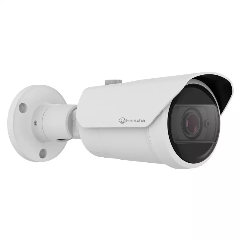 Hanwha QNO-C8083R tinklinė kulkos formos dienos/nakties kamera, 5 MP, H.265, 3.2-10 mm, AI, IR, IK10, IP66