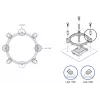 Zalman ZM-1700MKC – atnaujinimo rinkinys procesoriaus aušintuvui (LGA1200, LGA1700)