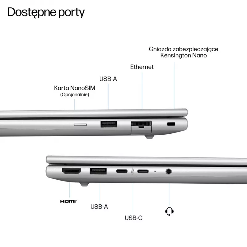 HP EliteBook 6 G1a Next Gen AI PC Copilot+ PC AMD Ryzen AI 5 340 nešiojamas kompiuteris 35,6 cm (14 inch) WUXGA 16 GB DDR5 RAM 512 GB SSD Wi-Fi 6E (802.11ax) Windows 11 Pro sidabrinis