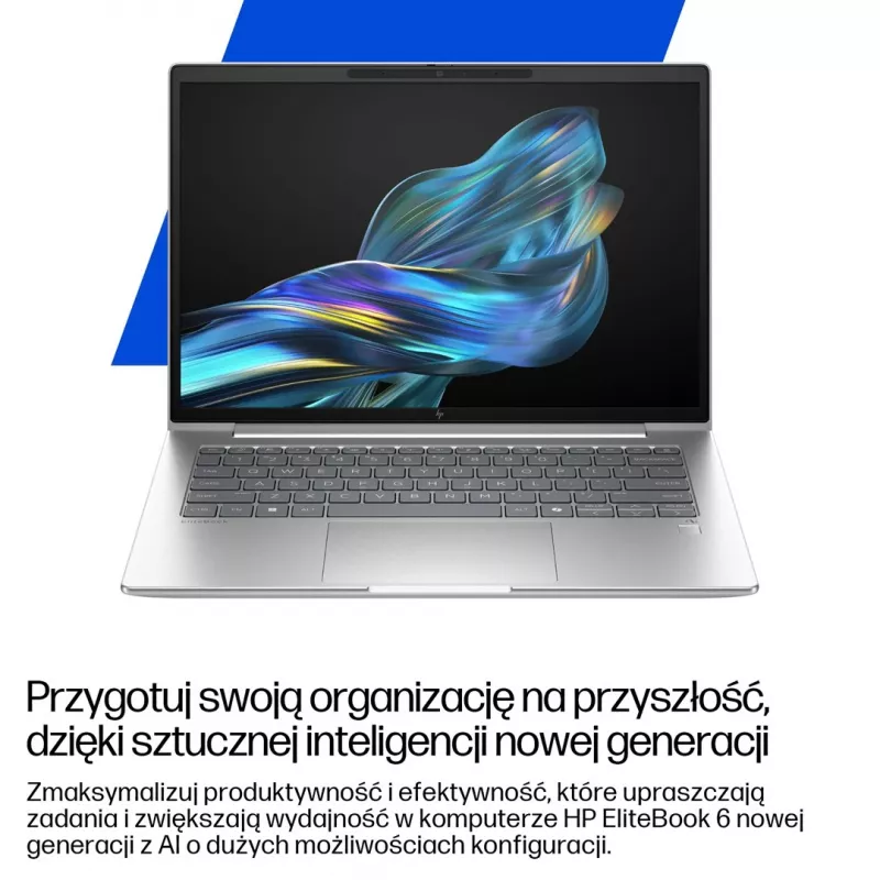 HP EliteBook 6 G1a Next Gen AI PC Copilot+ PC AMD Ryzen AI 5 340 nešiojamas kompiuteris 35,6 cm (14 inch) WUXGA 16 GB DDR5 RAM 512 GB SSD Wi-Fi 6E (802.11ax) Windows 11 Pro sidabrinis