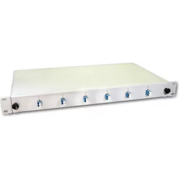 Lightwin LWL Splice Box, 12 skaidulų, 6x DLC vienmodis, 9/125µm OS2 G657.A1 Pigtail Splice Box (SPBOX 12E09 OS2 DLC)