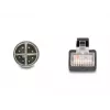 DeLOCK 60077 Laido adapteris M12 RJ-45 juodas - turkio spalvos (60077)
