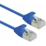 ROLINE Green - Patch laidas - RJ-45 (kištukas) į RJ-45 (kištukas) - 15 cm - 3,6 mm - U/FTP - CAT 6a - be halogenų, su formuotais gaubtais, su apsauga nuo užkabinimo, vytas - mėlynas, Pantone 647C (21.44.3340)