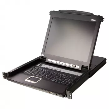 ATEN CL5708MW 43 cm LCD KVM jungiklis, USB/PS-2, VGA, 8 prievadų, JK išdėstymas