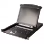 ATEN CL5708MW 43 cm LCD KVM jungiklis, USB/PS-2, VGA, 8 prievadų, JK išdėstymas