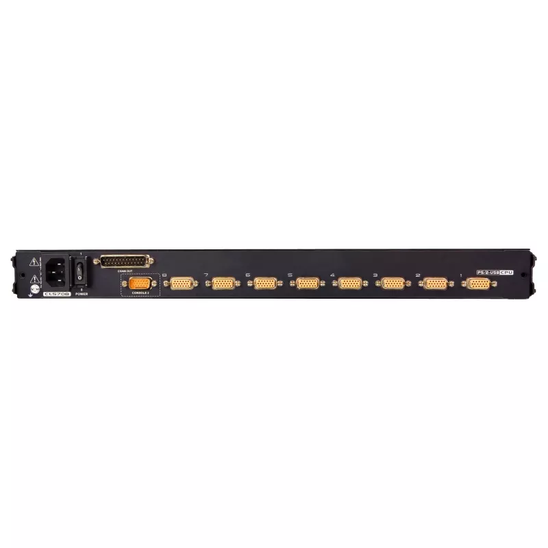 ATEN CL5708MW 43 cm LCD KVM jungiklis, USB/PS-2, VGA, 8 prievadų, JK išdėstymas