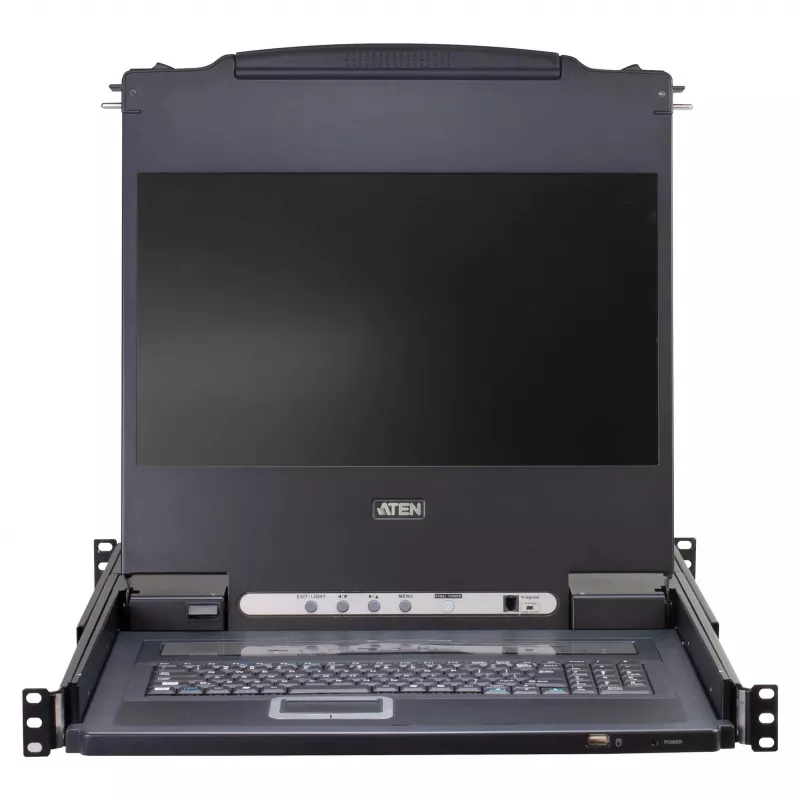 ATEN CL5708MW 43 cm LCD KVM jungiklis, USB/PS-2, VGA, 8 prievadų, JK išdėstymas