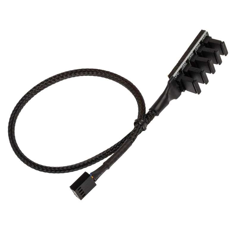 Akasa AK-CBFA08-KT02 ventiliatorių ir RGB šakotuvas