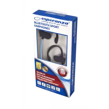Belaidės ausinės Bluetooth juodos/mėlynos