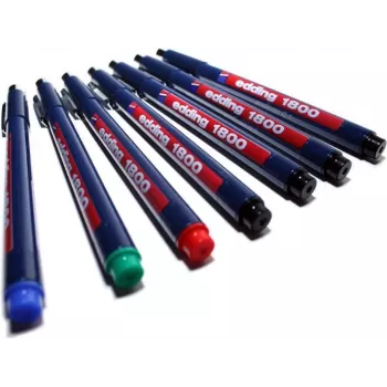 Edding 1800 profipen gelinis rašiklis su dangteliu - raudonas - mėlynas - plastikas - 0,7 mm - metalas (4-180007002)