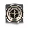 Delock M12 adapteris X-coded 8 kontaktų kištukas į RJ45 lizdą tiesus
