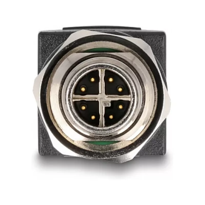 Delock M12 adapteris X-coded 8 kontaktų kištukas į RJ45 lizdą tiesus