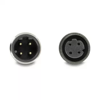 Delock M12 laidas D-koduotas 4 kištukas į lizdą PVC 1 m