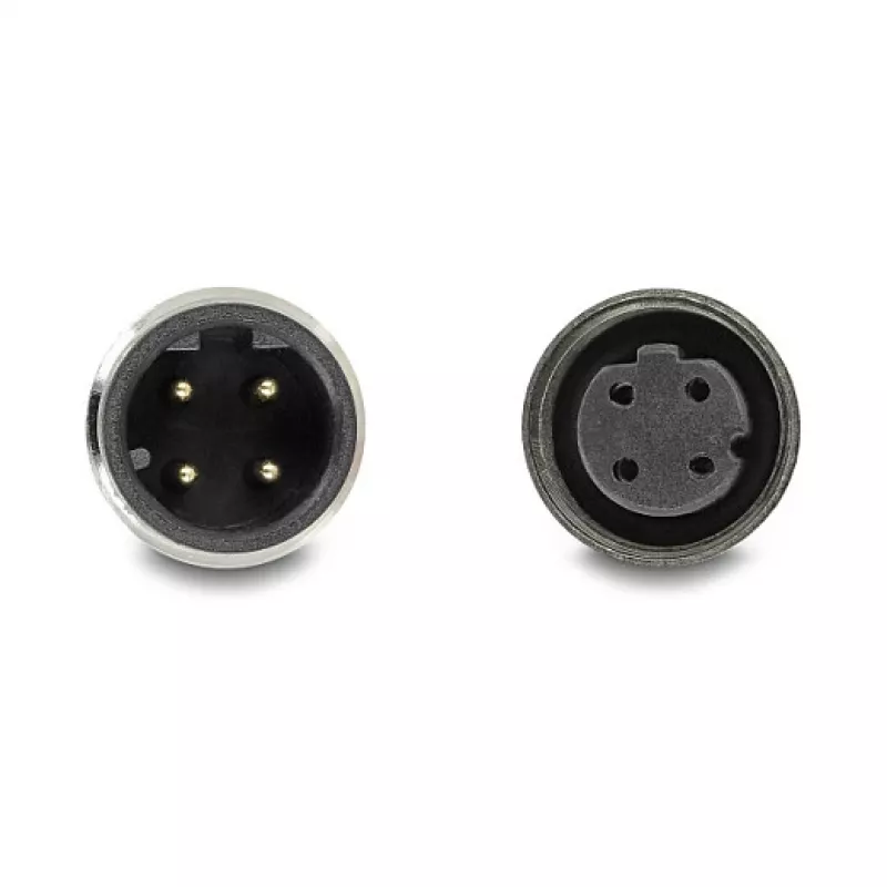 Delock M12 laidas D-koduotas 4 kištukas į lizdą PVC 1 m