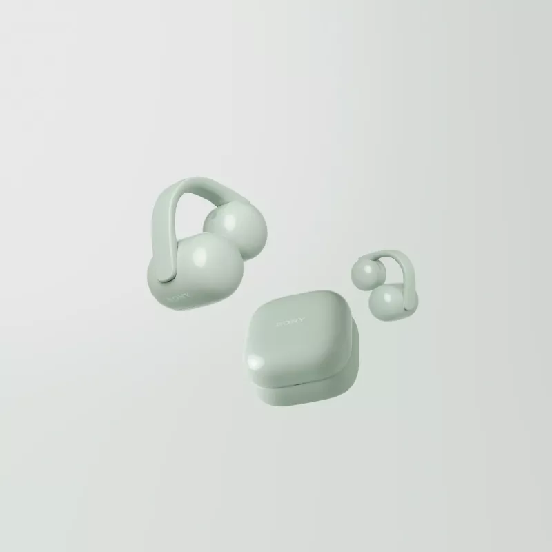 Sony LinkBuds WF-LC900 Clip belaidės ausinės, atviro tipo, žalios