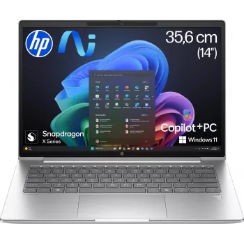 HP ProBook 4 G1q Snapdragon® X X1-26-100 nešiojamas kompiuteris Next Gen AI 35,6 cm (14 inch) (D6JU7ES#ABD)