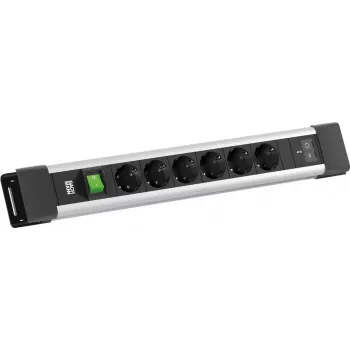 BACHMANN CONNECTUS 6xCEE7/3 1x jungiklis, 1xUSB C/C 45W L=2,0m CEE7/7 Pilka (BM0022770)