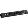 BACHMANN CONNECTUS 6x kištukinis lizdas CEE7/3, 1x jungiklis, 1x USB-C/C 45W, laidas 2,0 m, CEE7/7, juoda (BM0022772)