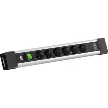 BACHMANN CONNECTUS 6xCEE7/3 1x jungiklis, 1xUSB C/C 65W L=2,0m CEE7/7 Pilka (BM0022776)
