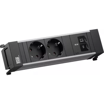 BACHMANN POWER FRAME 2xCEE7/3, 1xUSB C/C 65W, ilgis 0,2 m (BM0022846)