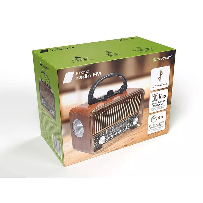 Tracer 47774 RTX200 ShockWave radijo imtuvas FM