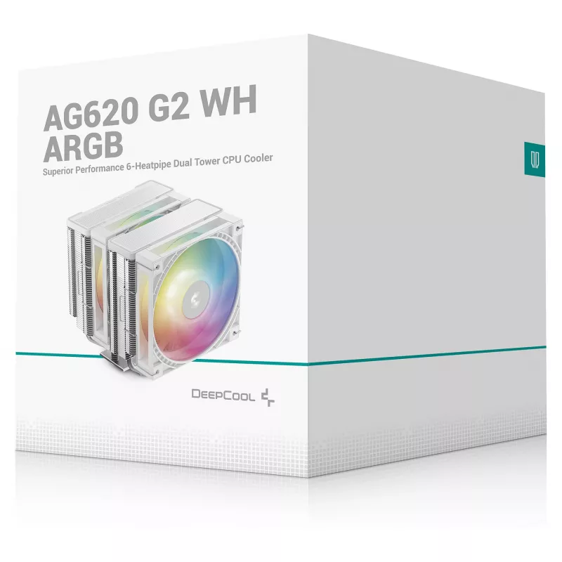 K DeepCool AG620 G2 WH ARGB procesoriaus aušintuvas