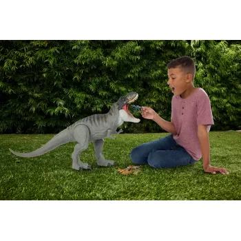 Jurassic World Rebirth Super Colossal Tyrannosaurus Rex veiksmo figūrėlė, T-Rex dinozaurų filmo žaislas