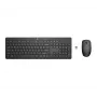 HP 230 belaidis pelės ir klaviatūros rinkinys, pilno dydžio, belaidis, RF, membraninis, juodas, su pele