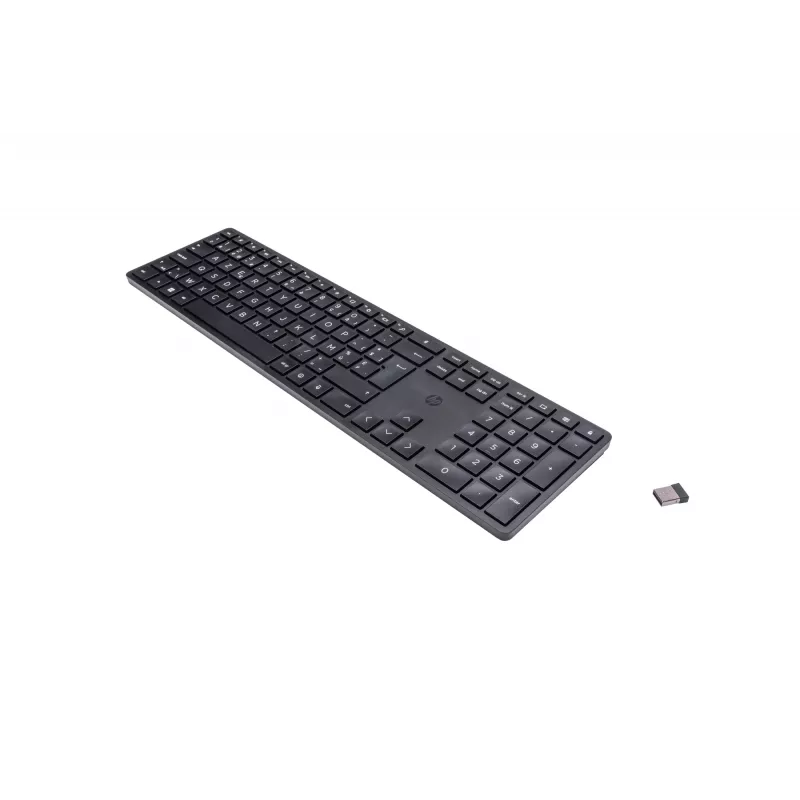 HP 450 belaidė programuojama klaviatūra RF belaidė + USB AZERTY belgų juoda