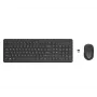 HP 330 Belaidžio ryšio pelės ir klaviatūros rinkinys, pilno dydžio, RF radijo dažnis, juoda, su pele