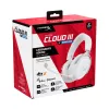 Belaidės ausinės žaidimams HyperX Cloud III S (baltos), 20–20000 Hz, 340 g
